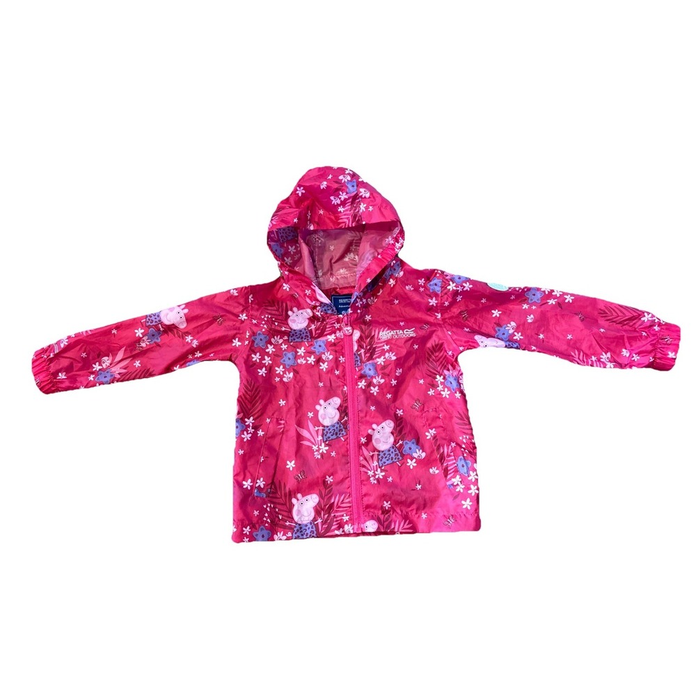 Regatta Kids Peppa Pig Waterproof Pack-It Zip Up‎ Jacket Coat 18-24 Months